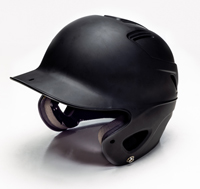 black batting helmet